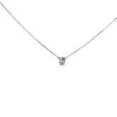 14k White Gold .25ct H I SI1 Pear Shaped Diamond Solitaire Pendant